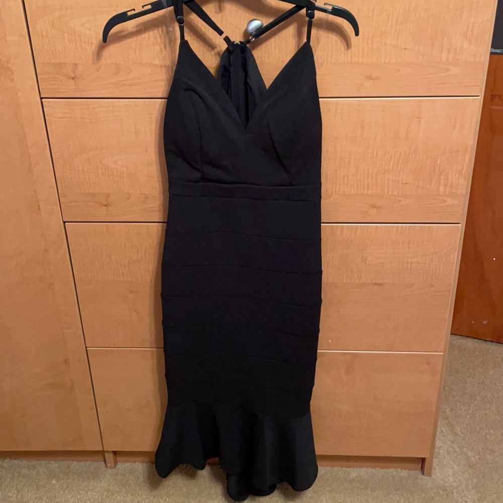 Black mermaid style dress